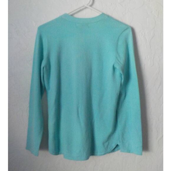 QVC Denim & Co Blue Teal Knit Cardigan Sweater Women size XSmall NWT - Picture 9 of 10